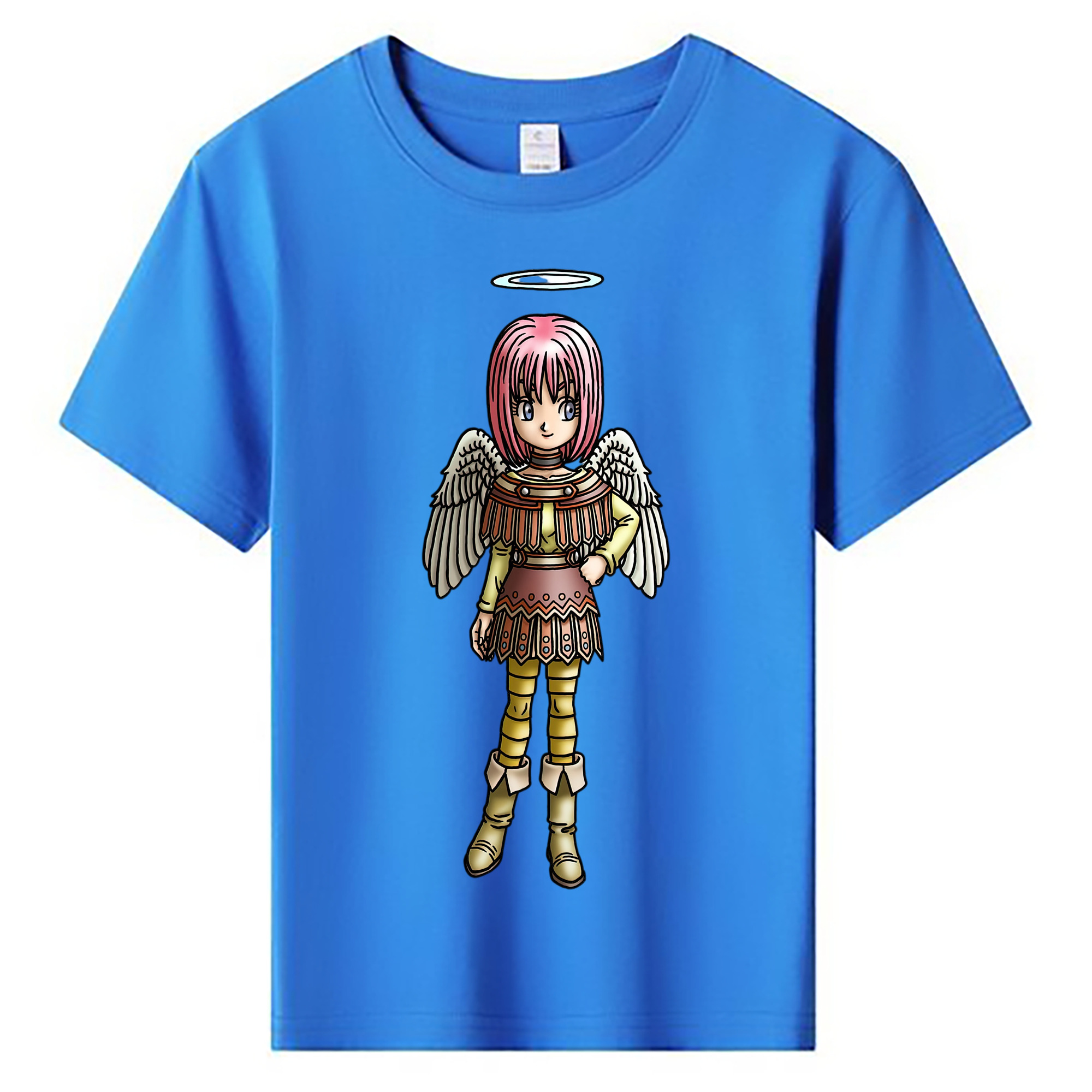 （画像用） ドラゴンクエスト Doragon Kuesuto Dragon Quest 綿100％キッズTシャツ（フロントプリント）